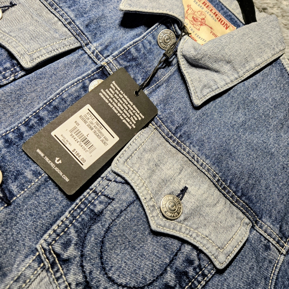 True Religion Blue Denim Jacket